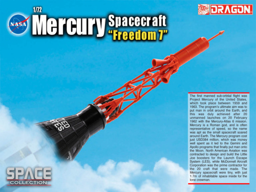 50384 Dragon Космический аппарат Mercury "Freedom 7" (1:72)