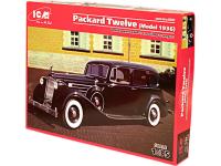 35535 ICM Советский персональный автомобиль Packard Twelve (1936г) с фигурами лидеров (4 шт) (1:35)