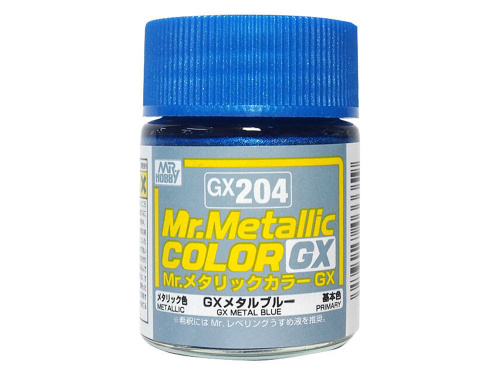 GX204 Mr.Hobby Mr.Metallic Color GX: Синий металлик, 18 мл.