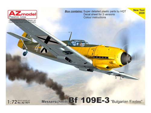 AZ7677 AZ Model Немецкий истребитель Bf-109 E-3 "Bulgarian Eagles" (1:72)