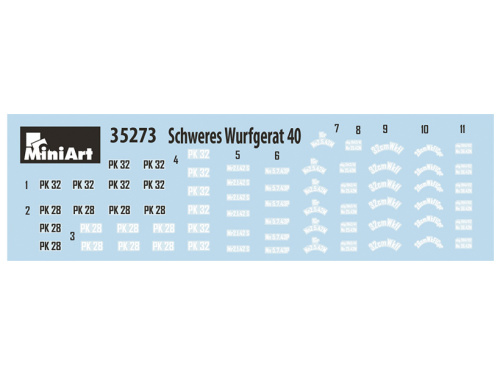35273 MiniArt Немецкая ракетная установка S.W.s. 40 (1:35)