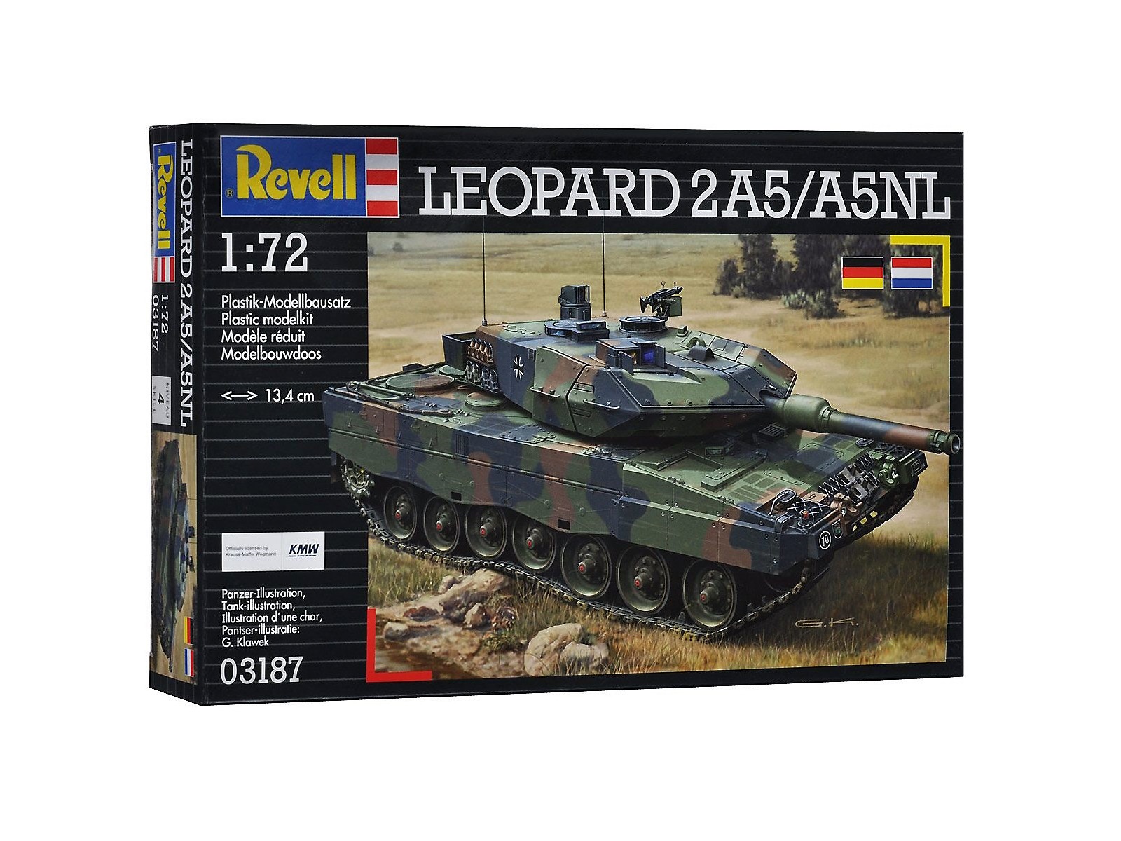 03187 Revell Немецкий танк Leopard 2A5/A5NL (1:72) купить сборную модель в  интернет-магазине Моделист - Доставка по всей России