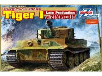 6383 Dragon Немецкий тяжелый танк Pz.Kpfw.VI Ausf.E Tiger I с циммеритом (поздний выпуск) (1:35)