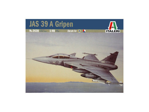 2638 Italeri Шведский истребитель-бомбардировщик JAS 39A Gripen (1:48)