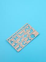 3832 JAS Трафарет цифровой сотовый камуфляж (1:35).