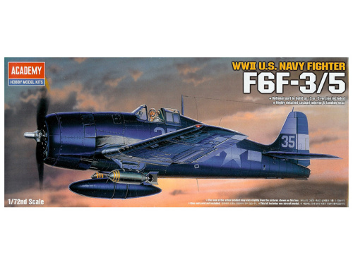 12481 Academy Самолет F6F-3/5 HellCat (1:72)