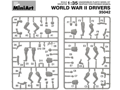35042 MiniArt Водители Второй Мировой войны (1:35)