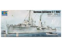05793 Trumpeter Немецкий эсминец Zerstorer Z-7 1942г. (1:700)