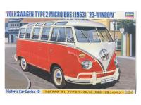 21210 Hasegawa Автомобиль VW Micro Bus 23-window. (1:24)