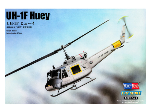 87230 Hobby Boss Американский транспортный вертолет UH-1F Huey (1:72)