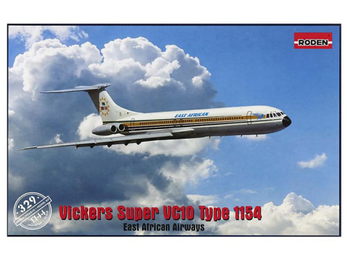 Rod329 Roden Британский реактивный авиалайнер Vickers Super VC10 Type 1154 (1:144)