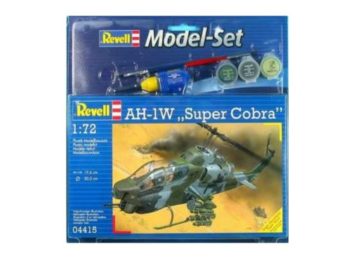 64415 Revell Подарочный набор с моделью вертолета AH-1W Super Cobra (1:72)