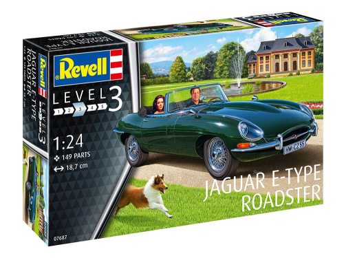 67687 Revell Подарочный набор. Автомобиль Jaguar E-Type Roadster (1:24)