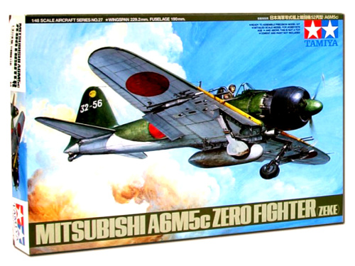 61027 Tamiya Японский лёгкий истребитель Mitsubishi A6M5C Type 52 Zero Fighter (Zeke) (1:48)