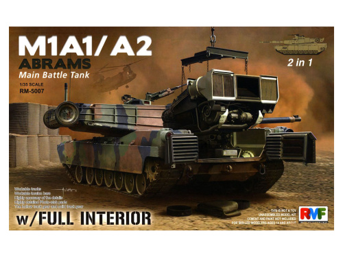 RM-5007 RFM Американский ОБТ M1A1/A2 Abrams (с интерьером) (1:35)