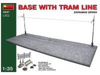 36057 MiniArt Набор для диорамы Основание с трамвайной линией (1:35)