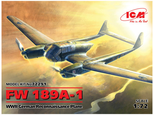 72291 ICM FW 189A-1, Германский самолет-разведчик II МВ (1:72)