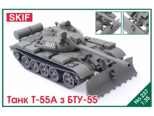 SK-237 SKIF Средний танк Т-55А с БТУ-55 (1:35)