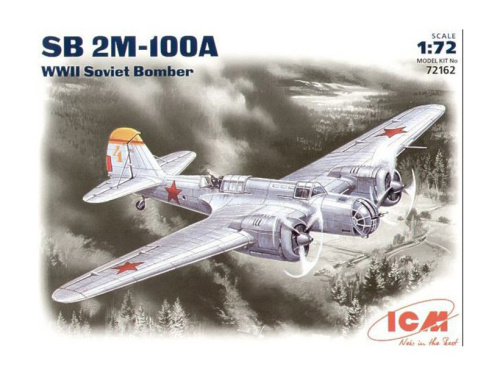72162 ICM СБ 2М-100А, советский бомбардировщик II Мировой войны (1:72)