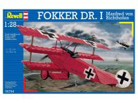 04744 Revell Немецкий биплан Fokker Dr.I (1:28) 04744 Revell Немецкий биплан Fokker Dr.I (1:28)