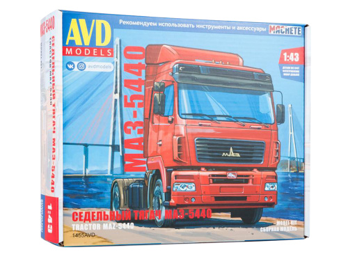 1455 AVD Models Седельный тягач МАЗ-5440 (1:43)