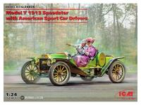 24026 ICM Автомобиль Model T 1913 Speedster с автоспортсменами (1:24)