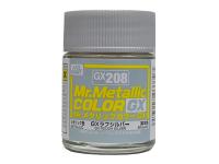 GX208 Mr.Hobby Mr.Metallic Color GX: Металлик грубое серебро, 18 мл.
