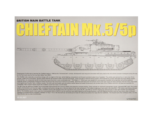 2027 Takom Британский ОБТ "Chieftain" Mk.5/P (2 в 1) (1:35)