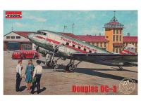 Rod309 Roden Американский ближнемагистральный транспортный самолёт Douglas DC-3 (1:144)