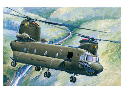 81772 Hobby Boss Американский военно-транспортный вертолет CH-47A Chinook (1:48)