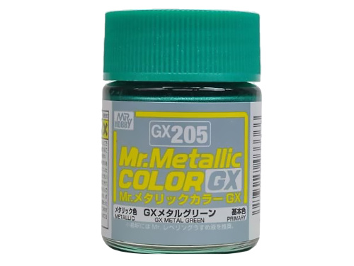 GX205 Mr.Hobby Mr.Metallic Color GX: Зеленый металлик, 18 мл.