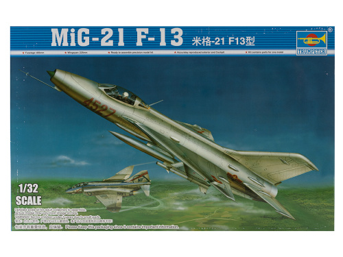 02210 Trumpeter Советский фронтовой истребитель MiG-21F-13 (1:32)