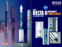 56334 Dragon Космический аппарат Delta II Rocket "Shark's Mouth" с платформой (1:400)