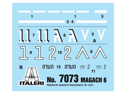 7073 Italeri Танк Magach 6 (1:72)