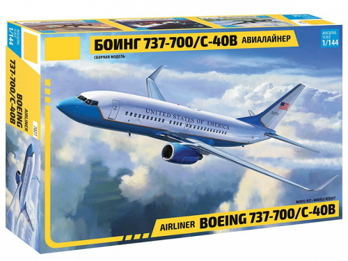 7027 Звезда Авиалайнер "Боинг 737-700/С40В" (1:144)