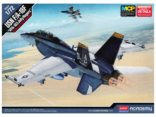 12535 Academy Самолет ВМС США F/A-18F "VFA-103 Jolly Rogers"(1:72) купить сборную модель в интернет-магазине Моделист - Доставка по всей России