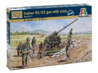 6122 Italeri Итальянское орудие 90/53 с расчётом (1:72)