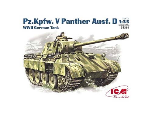 35361 ICM Pz.Kpfw. V Panther Ausf.D, Германский танк ІІ Мировой войны (1:35)