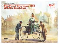 24041 ICM Автомобиль Бенца 1886 г. с фрау Бенц и сыновьями (1:24)