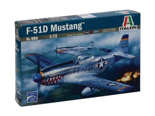 0086 Italeri Американский истребитель F-51D Mustang (1:72)