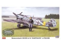 07447 Hasegawa Немецкий истребитель Messerschmitt Bf109G-6/14 с фигурой Хартмана (1:48)