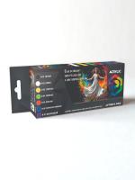 Pacific88 Набор красок Acrylic Базовые цвета для смешивания, 7шт., арт.4850