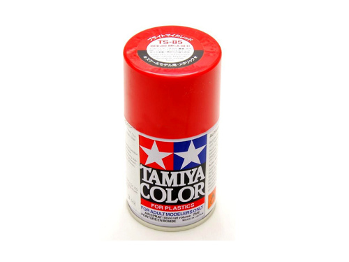 85085 Tamiya TS-85 Bright Mica Red (Ярко-красная слюда) краска-спрей 100 мл.