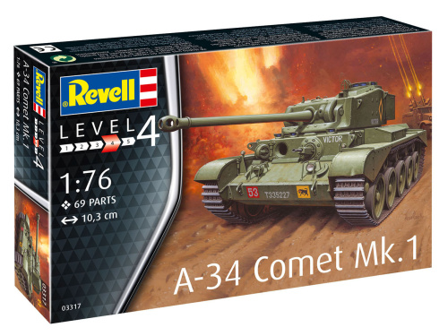 03317 Revell Британский крейсерский танк A-34 Comet Mk.1 (1:76)