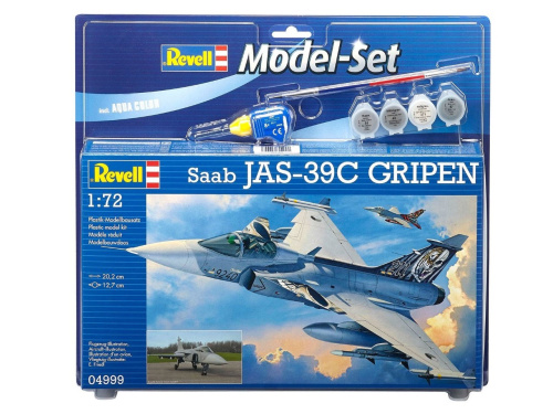 64999 Revell Подарочный набор со шведским истребителем Saab JAS 39C Gripen (1:72)