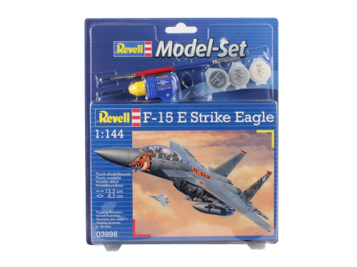 63996 Revell Подарочный набор с моделью американского истребителя F-15E Strike Eagle (1:144)