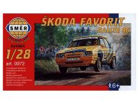 0972 Smer Раллийный автомобиль Skoda Favorit Rallye 96 Kliklak (1:28)