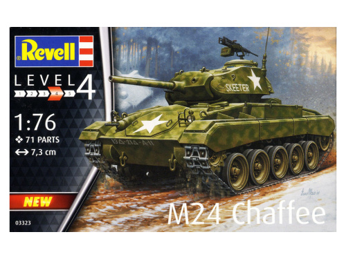 03323 Revell Лёгкий танк США M24 "Чаффи" (1:76)