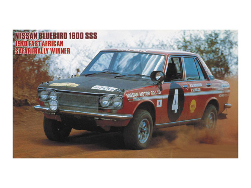 21266 Hasegawa Автомобиль Nissan Bluebird 1600 SSS "Победитель восточноафриканского ралли 1970 года