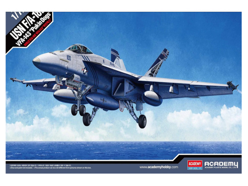 12547 Academy Американский палубный истребитель F/A-18E VFA-143 "Pukin Dogs" (1:72)